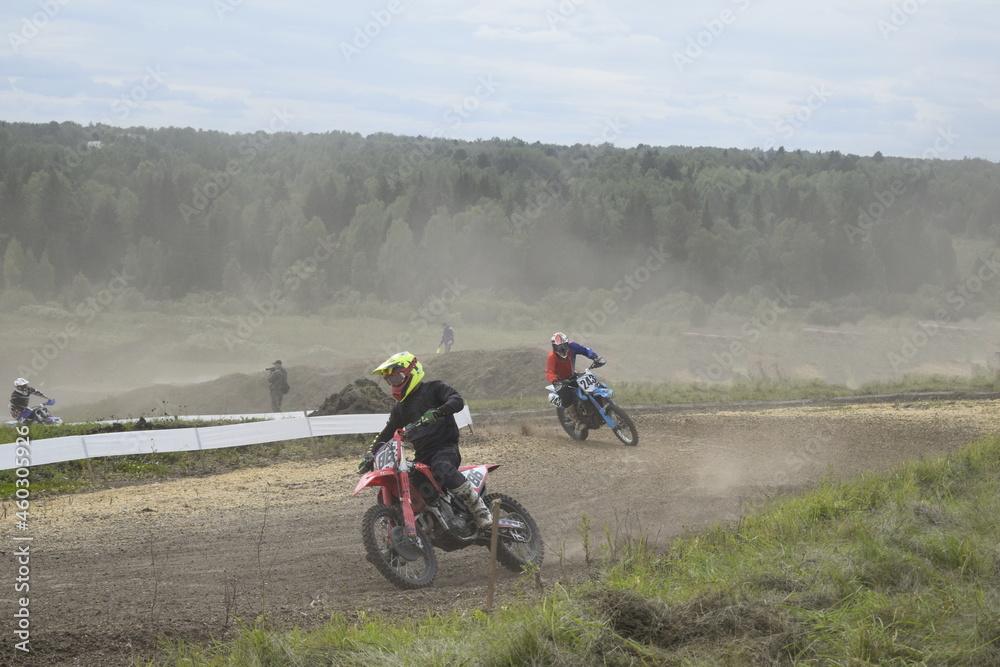 Fototapeta premium biker in action