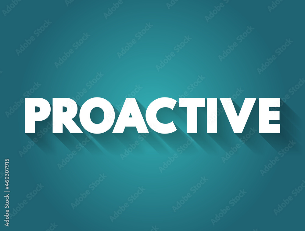 Obraz premium Proactive text quote, concept background