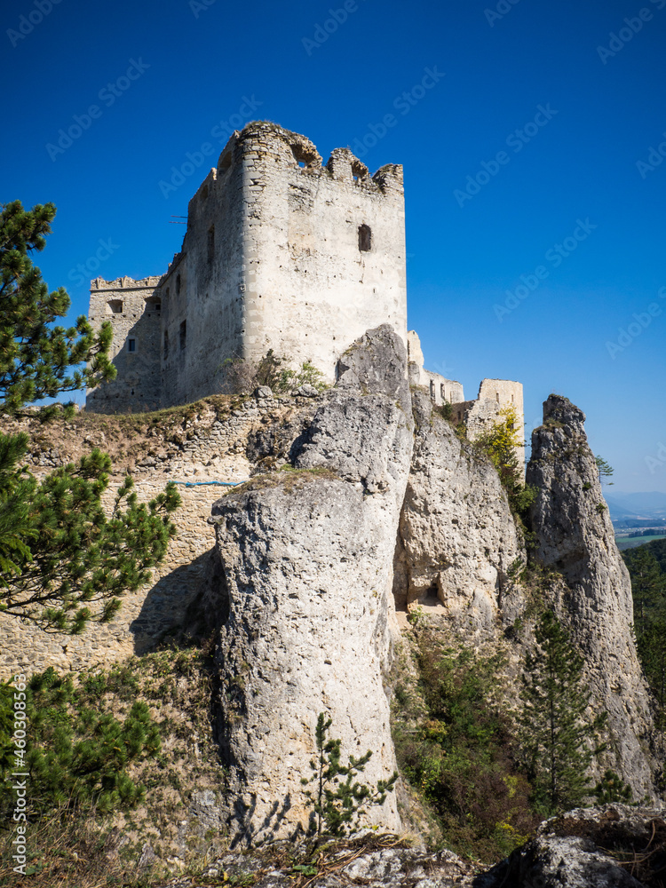 Ruins of Lietava medieval castle, Slovakia