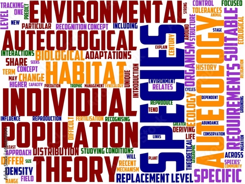 autecology typography, wordcloud, wordart, autecology,cloud,forest,lower,overcast photo