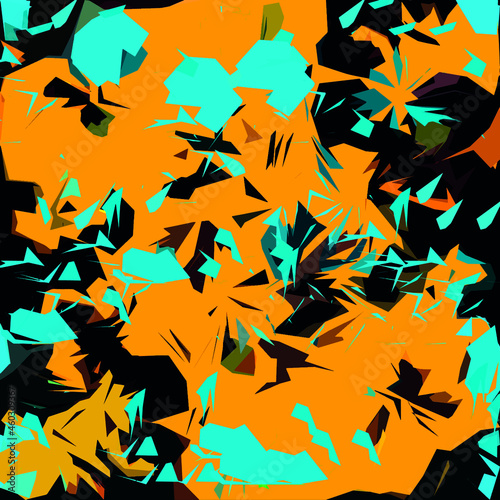 Abstract diagonal pattern from a modified image of a mixed autumn forest. Diagonal ornament in natural colors of autumn forest camouflage Leopard pattern.