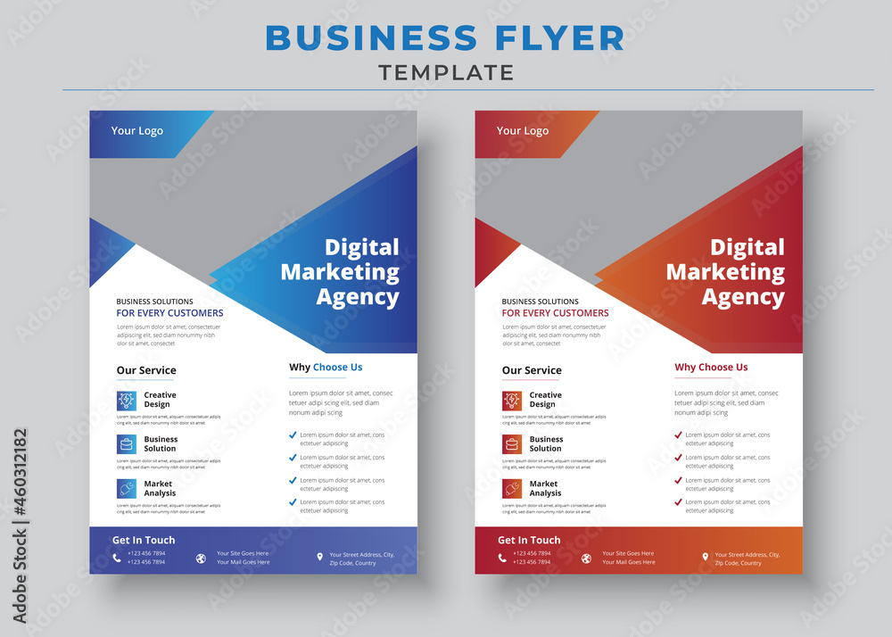 Digital Marketing Agency Flyer, Grow your Business Flyer, Business marketing Flyer