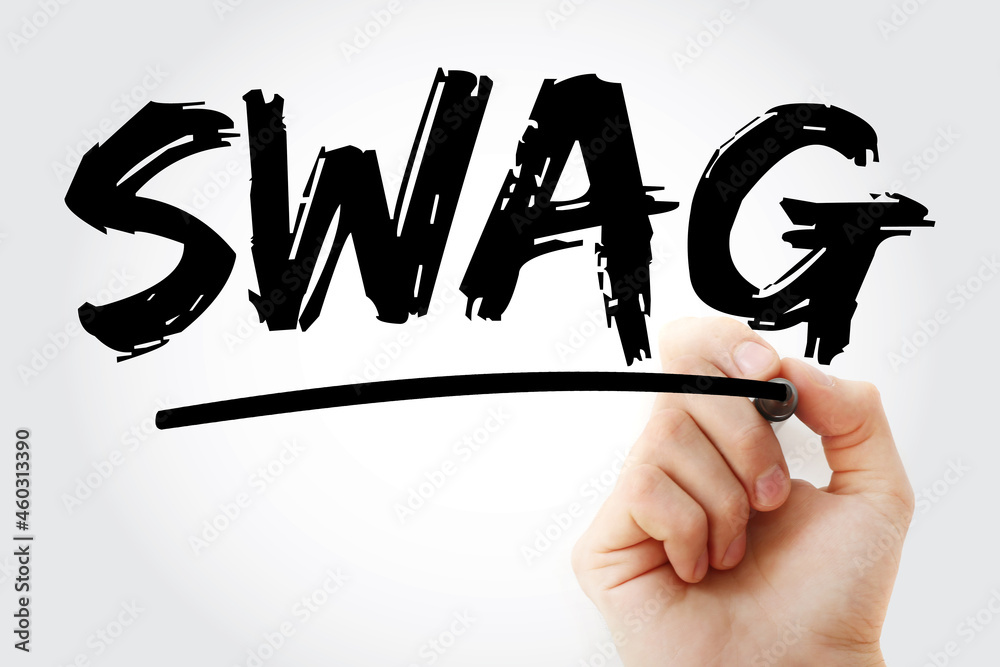 SWAG Scientific wildass guess acronym with marker, concept