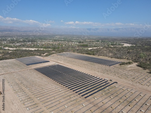 Solar farm under construction