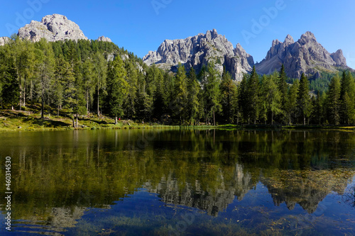 Fototapeta Naklejka Na Ścianę i Meble -  Summer landscape of Cadini of Misurina in the Dolomites of Sesto, (Cadore), Italy, Europe