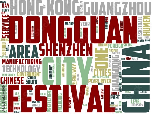 dongguan typography, wordart, wordcloud, dongguan,china,travel,building photo