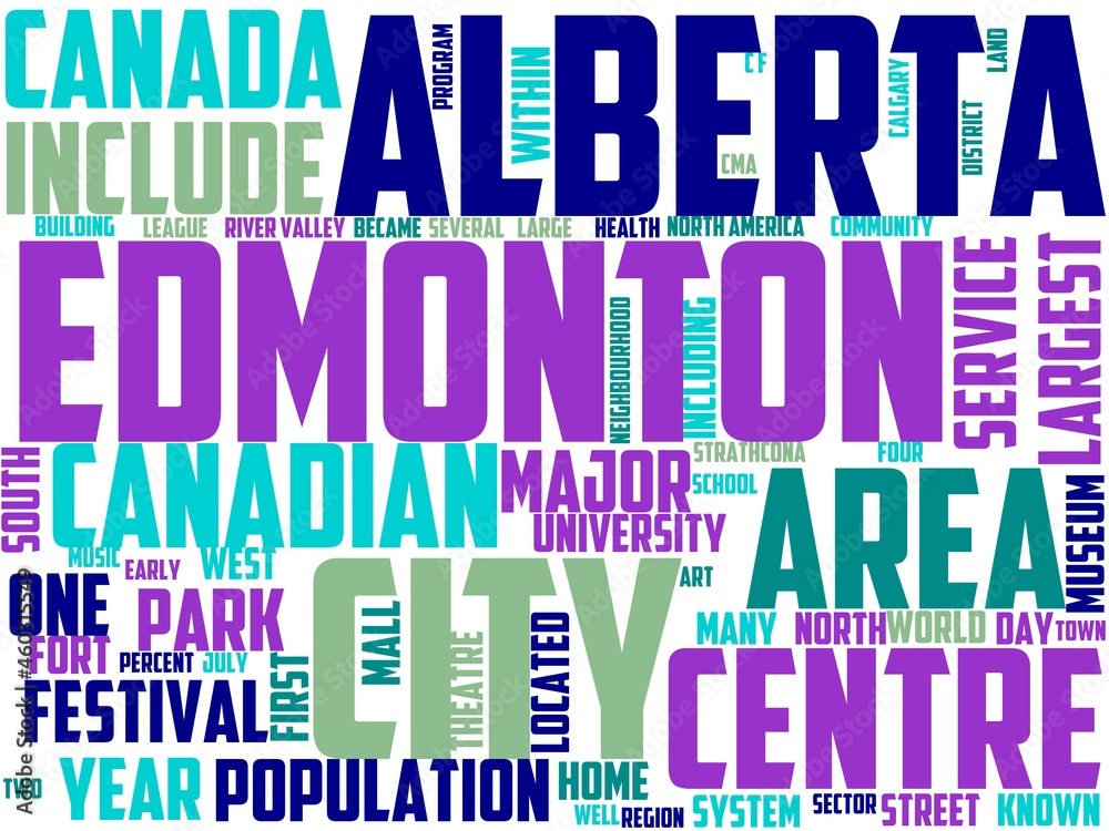 edmonton typography, wordart, wordcloud, downtown,building,architecture,travel