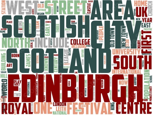 edinburgh typography, wordart, wordcloud, scotland,edinburgh,building,uk