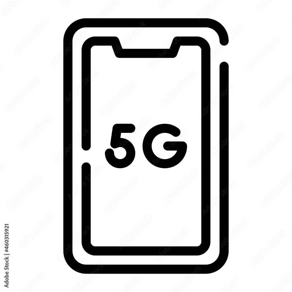 smartphone 5g icon