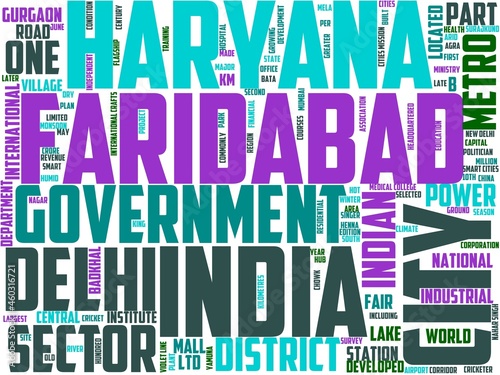 faridabad typography, wordart, wordcloud, faridabad,india,background,tourism