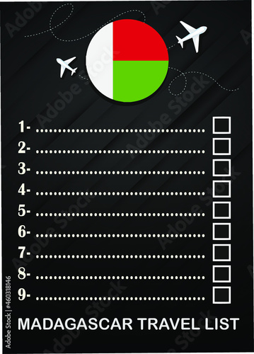 Madagascar travel list brochure 
