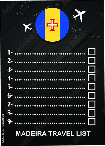 Madeira travel list brochure 