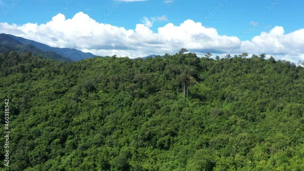 aerial view of beautiful white clouds that covered the mountains Natural scenery of Nan Province northern thailand aerial view of beautiful white clouds that covered the mountains Natural scenery of Nan Province northern thailand