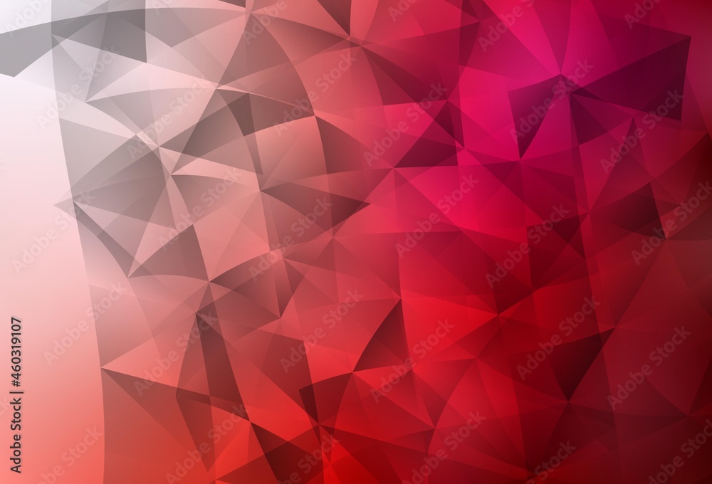 Light Red vector layout with lines, triangles. Light Red vector layout with lines, triangles.