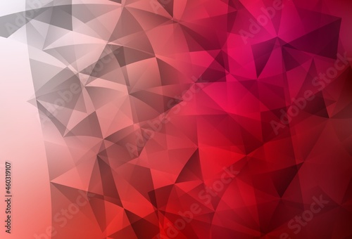Light Red vector layout with lines, triangles.