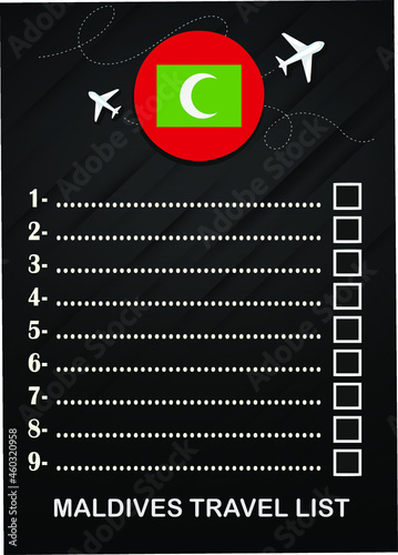 maldives travel list brochure 