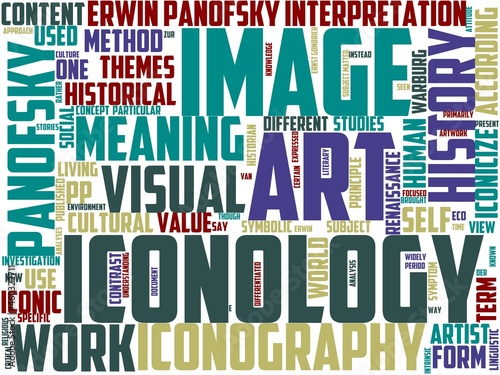 iconology typography, wordart, wordcloud, symbol,ology,design,management photo