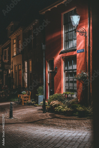 old house in the night