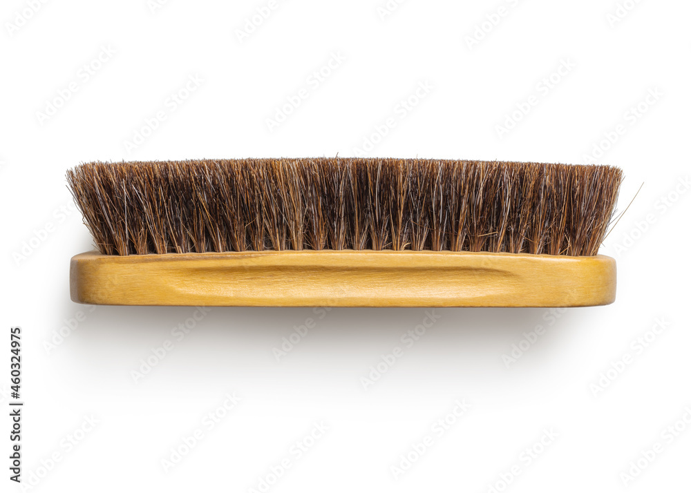 Isolated brush with natural bristles on a white background Isolated brush with natural bristles on a white background