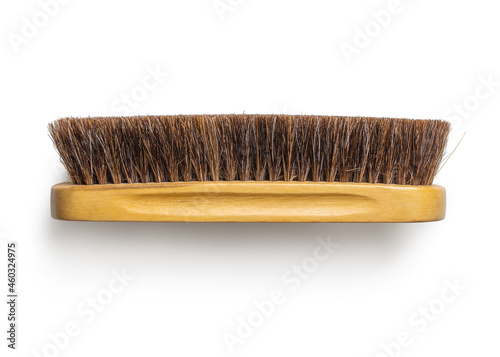 Foto Isolated brush with natural bristles on a white background