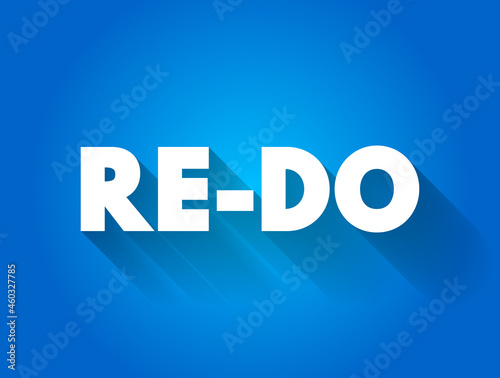 Re-Do text quote, concept background