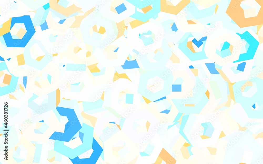 Light Blue, Red vector background with hexagons. Light Blue, Red vector background with hexagons.