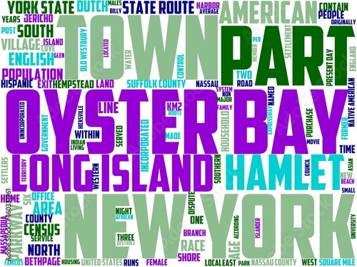 oyster bay typography, wordcloud, wordart, nature,sky,blue,landscape photo