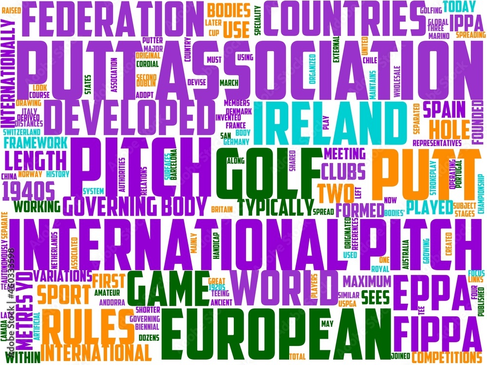 pitch and putt typography, wordcloud, wordart, pitch and putt typography, wordcloud, wordart,