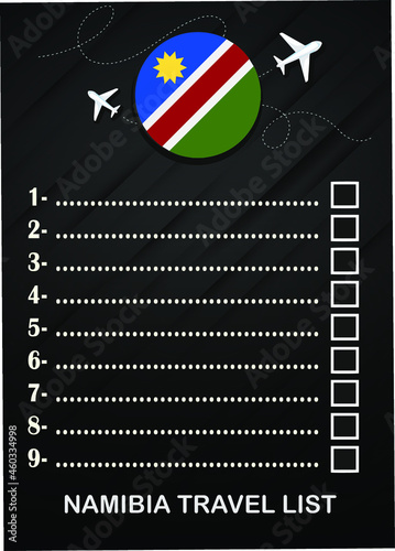 Namibia travel list brochure 