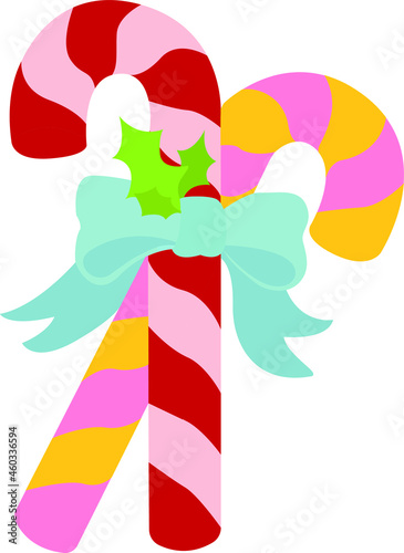 sweets walking stick christmas decoration