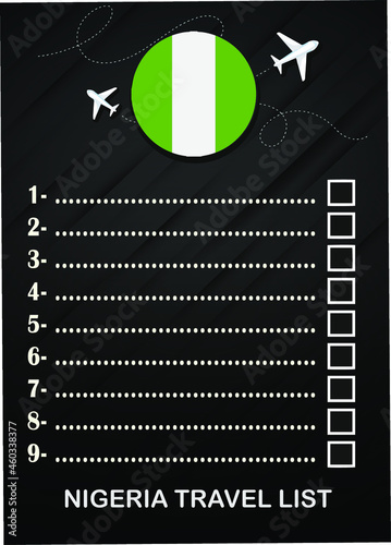 Nigeria travel list brochure 
