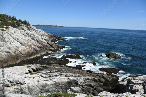 rocky coast of the sea