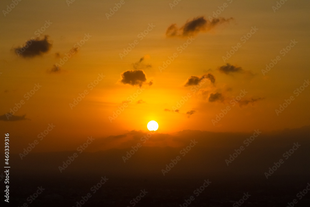 sunset on the beach