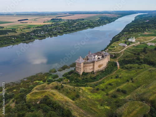 Khotyn fortess aerial by drone
 photo