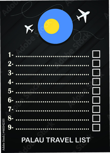 Palau travel list brochure 