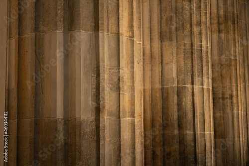 Background or conceptual texture and fluting of stone  pillar
