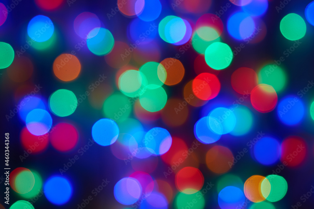 Blurred Photo bokeh christmas lights. Blurred Photo bokeh christmas lights.