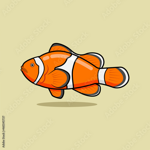 Clown fish cartoon vector graphics
