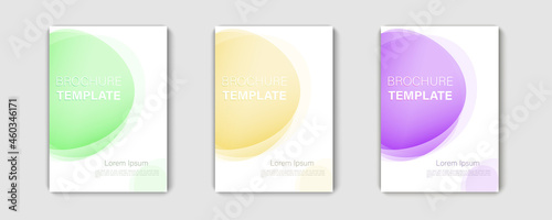 Set of Brochure templates. Design of a cover background with copy space for inspirational and encouraging thoughts