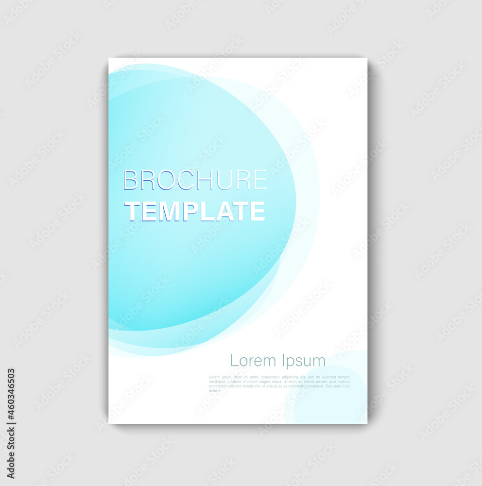 Brochure template design. Cover background with copy space for inspirational and encouraging thoughts