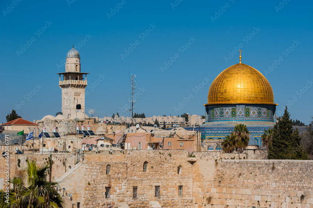 View of the Wailing Wall in Jerusalem