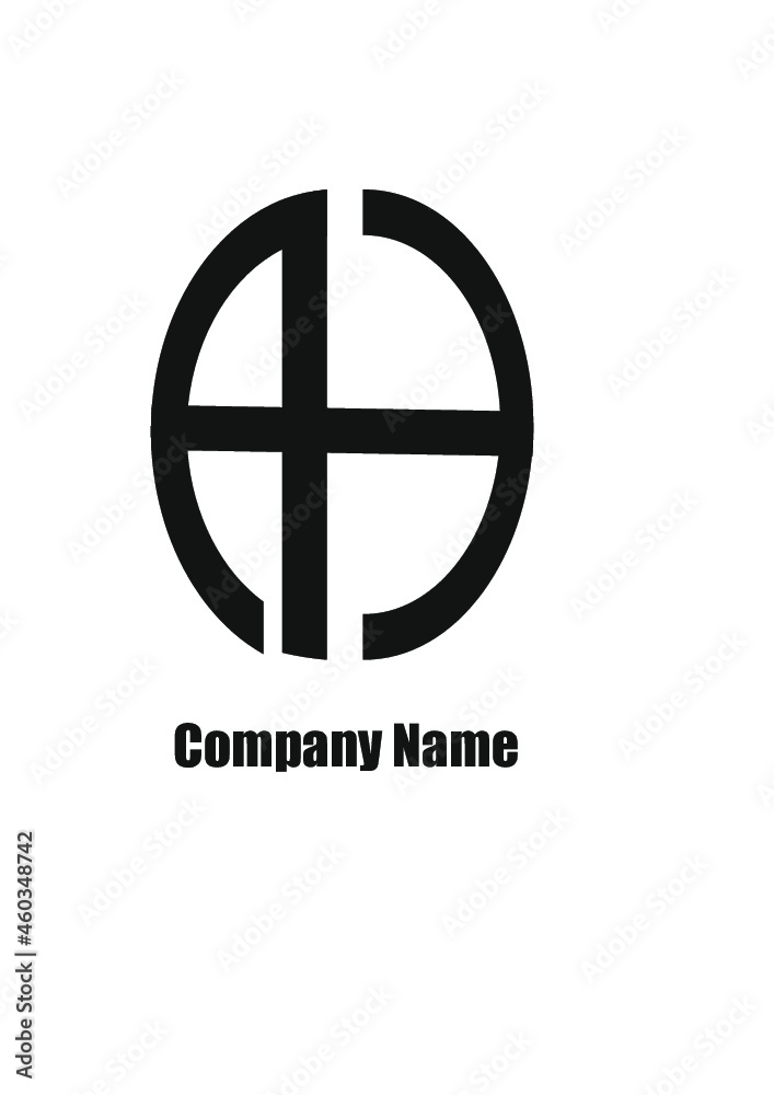 AH,HA,A,H abstract logo letters monograms. AH,HA,A,H abstract logo letters monograms.