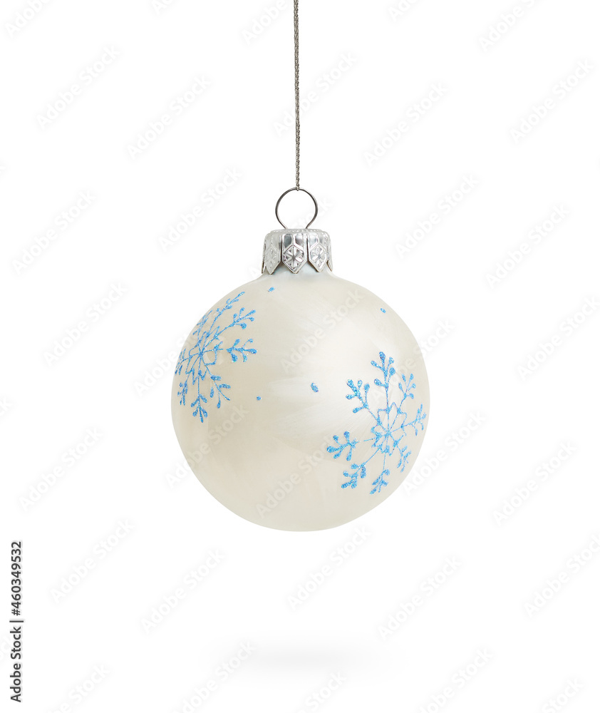 christmas ball toy isolated on white background christmas ball toy isolated on white background