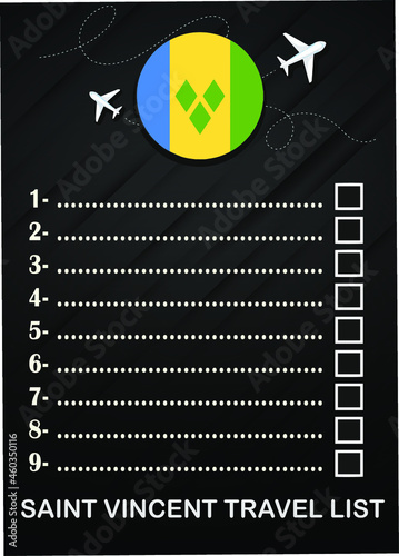 Saint Vincent travel list brochure 