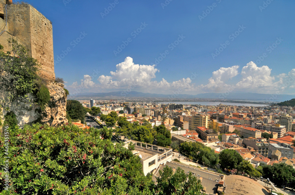 Panorama of the capital of Sardinia - Cagliari 