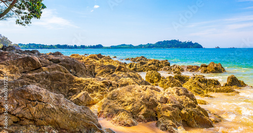 Fototapeta Naklejka Na Ścianę i Meble -  Tropical Paradise island Koh Phayam Ao Khao Kwai Beach Thailand.