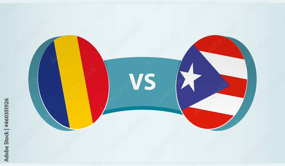 Romania vs Puerto Rico, team sports competition concept. Romania vs Puerto Rico, team sports competition concept.
