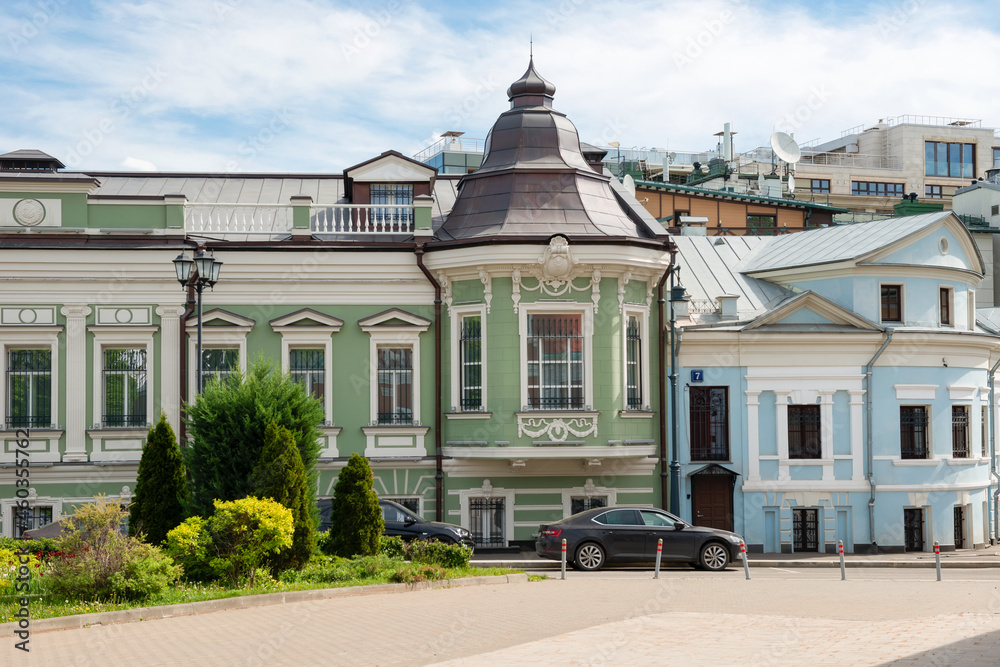 Moscow,  View on the Bukhvostovs' estate located on 2nd Zachatyevsky lane