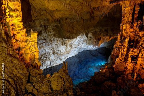 Interior Detail From Gilindire Cave (Aynaligol), Mersin, Turkey