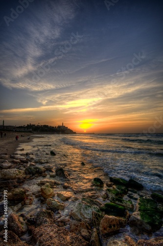 Sunset At Tel Aviv Beach 